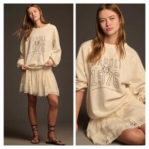 NWT Anthropologie Pilcro Sweatshirt Twofer Mini Dress
